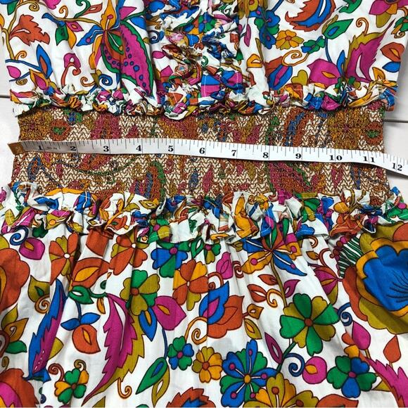 House of Harlow 1960 floral tiered ballon sleeve dress Small - Picture 6 of 10